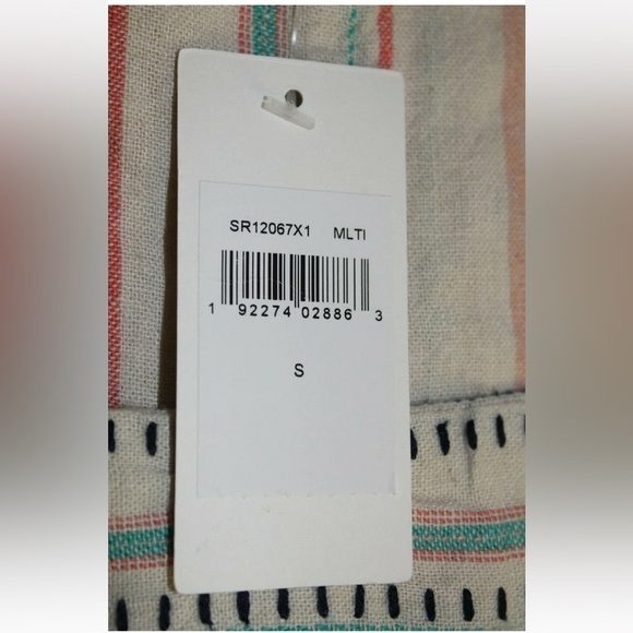 Splendid NWT Women's Belted Romper Multi Color Beige Size Small - Picture 9 of 11